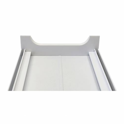 Nóżkozaślepki PEŁNE do profilu aluminiowego 160mm BIAŁE nóżki komplet - wysokość 47 mm - PCV - 2szt
